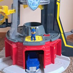 paw patrol tower, sea patroller, truck & figures
