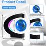Magnetic Levitation Floating Globe, Levitating C Shape with LED Lights Touch Control for Educational Home Office Decor, Anniversary Creative Gift 3.3 Inches Globe Image 2