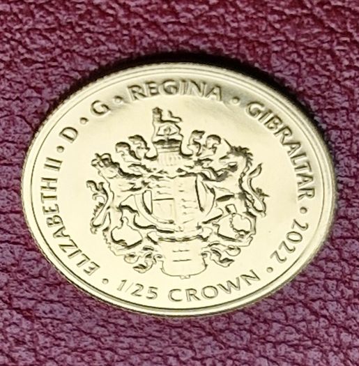 Gibraltar 1/25 Crown 2022 Padraig Pearse 0.5 Gram .999 Gold coin