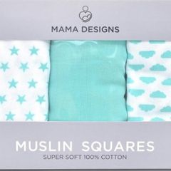 3 pack of Muslin Squares. New
