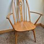 Pair of Vintage Ercol Blonde Swan Back Carver Dining Chairs Image 5
