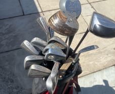 Full set of golf clubs