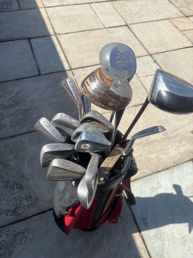 Full set of golf clubs
