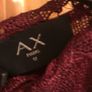 women dress  maroon size 8 lace Image 2