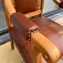wood armchair vintage Image 4
