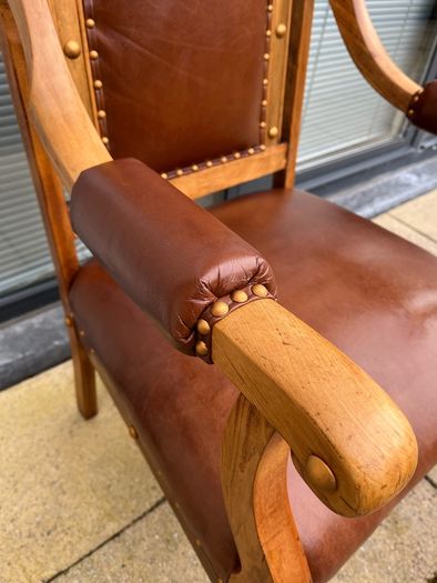 wood armchair vintage