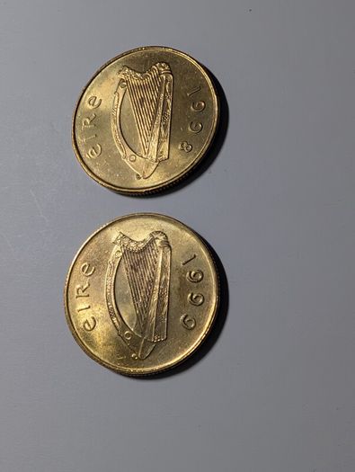 2 x 20 pence Irish