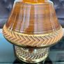 Very Tall Italian Bitossi Style Mid Century Large Ceramic Table Lamp with Shade 1960s Image 7