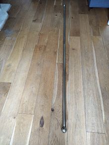 Gold curtain pole