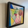 Framed Original Art Cubist Folk Art Original Gift Image 5
