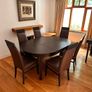 extendable table and six chairs Image 2