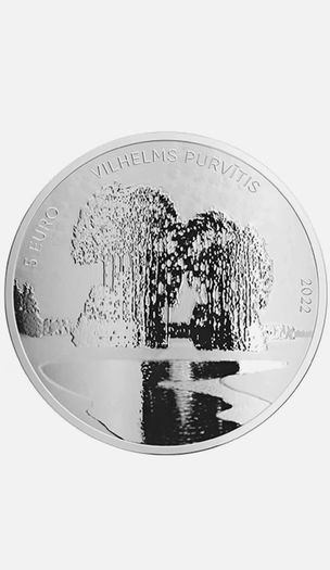 155 Euro   Latvia 5 Euro Silver (.925) Proof Coin 2022 - Vilhelms Purvitis