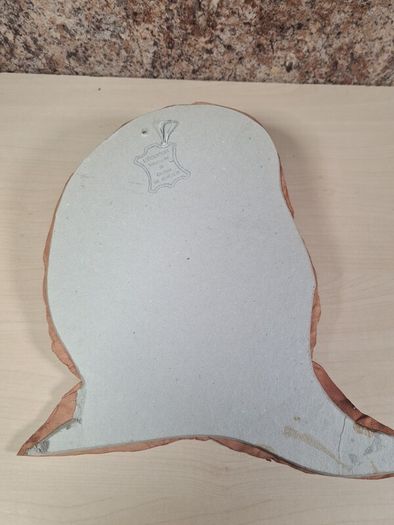 Leather face mask wall art handmade wall hanging