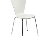 NEW White High Gloss Lacquered Canteen Chair