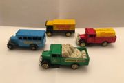 Set Of 4 Vintage Corgi Advertising Trucks