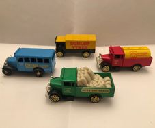 Set Of 4 Vintage Corgi Advertising Trucks