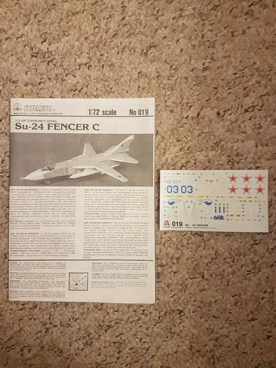 Italeri Dragon like Airfix Zvezda Revell 1/72 Sukhoi Su-24 Fencer C Russian Air Force Plastic Model Kit