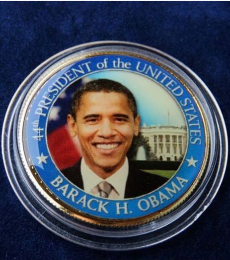 Barack Obama J.F Kennedy U.S.A 24 karat Gold plated 2010 Half Dollar