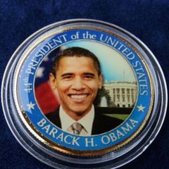 Barack Obama J.F Kennedy U.S.A 24 karat Gold plated 2010 Half Dollar