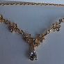 Elegant Gold Delicate Floral & Leaf Filigree Necklace Image 5