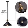 NEW SALE | Retro Pendant Light Shade Vintage Industrial Ceiling Lighting LED Restaurant Loft Black Lamp Shade Kitchen Coffee-Shop Chandelier E27 Base Image 6