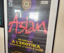 Aslan gig poster Paris 1997.