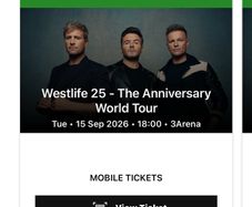 westlife concert tickets