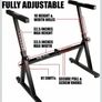 RockJam RJZZ363 Z-Frame Keyboard Stand Image 3