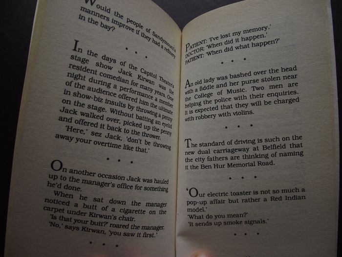 1977 'The Book of Dublinman Jokes' by Y.M. Hughes
