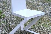 Minimalist Brutalist Metal "Shadow Chair"  Unique Artist One-Off