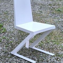 Minimalist Brutalist Metal "Shadow Chair"  Unique Artist One-Off