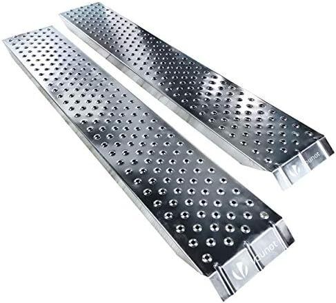 Loading Ramps, 2 Steel Ramps Heavy Duty for Van, Lawnmower, ATV, Quad Motorcycle, 400 kg Max Loading, 135 x 23 cm