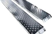 Loading Ramps, 2 Steel Ramps Heavy Duty for Van, Lawnmower, ATV, Quad Motorcycle, 400 kg Max Loading, 135 x 23 cm