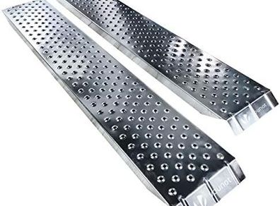 Loading Ramps, 2 Steel Ramps Heavy Duty for Van, Lawnmower, ATV, Quad Motorcycle, 400 kg Max Loading, 135 x 23 cm