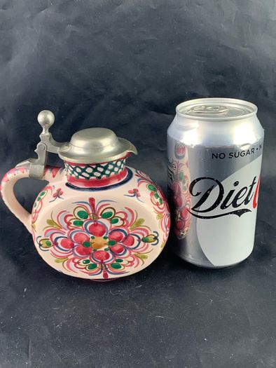Vintage Art Pottery Hand Painted Pitcher