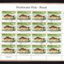 2001 Ireland Freshwater Fish (Perch, Arctic Charr, Pike & Bream) Commemorative Stamp Sheetlet Plate 1A1A1A1A Fine Used with Dublin CDS cancel of 9th October 2001 (First day of issue) on envelope extract Image 2
