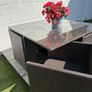 4 Piece Rattan Outdoor cube dining set Image 4