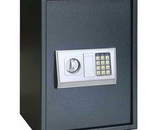 Digital Safe with Lock Dark grey