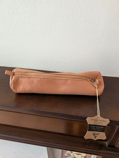 Clairefontaine Genuine Leather Pencil Case - Vegetable Tanned (Brand New With Ta