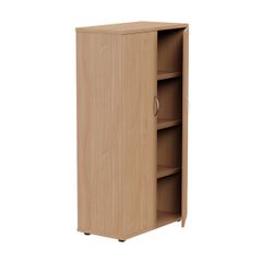 Lockable Bookcase H1490mm - 4 Levels - Beech
