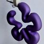 Lilac Silhouette Five Petal Flower Earrings Image 4