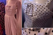 1970s Tricoville Vintage Polka Dot Dress