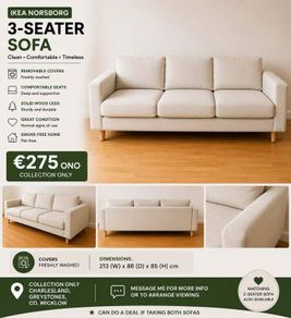 Ikea Norsborg 3-seater Sofa