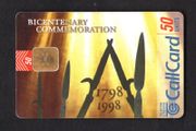 1998 Ireland 50 unit United Irish Rising of 1798 Bicentenary Commemoration (ODS3) Call Card Used