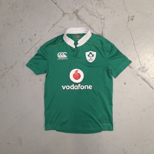 Ireland (S) Rugby Jersey Shirt Tee IRFU Eire Irish Canterbury World Cup Green St Patricks Day Paddys Day Small Vodafone
