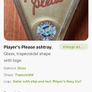Original Pristine "Players Please" Triangular Glass Ashtray Image 4