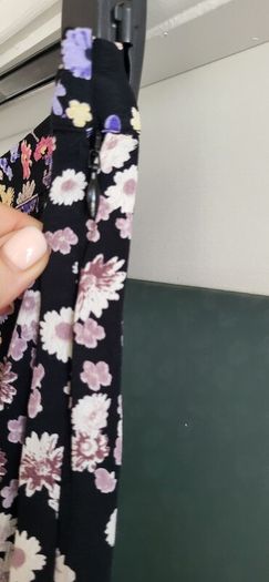 YUMI black floral print layered skirt Sz 12UK - Bnwt Rrp 34.99