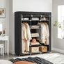 Portable Wardrobe, Foldable Closet, Clothes Storage Organiser with Hanging Rail, Shelves, Fabric Cover, for Bedroom, Cloakroom, 150 x 45 x 175 cm Image 4