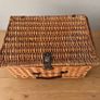 Large Wicker Picnic Hamper Basket with Handle Image 2