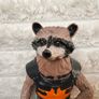 2014 Hasbro Marvel Rocket Racoon Guardians Of The Galaxy Figure Only No Tail approx. 15 cm. Used Please see photos Image 2
